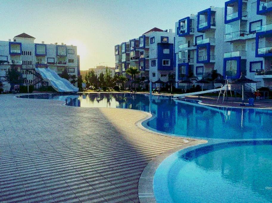 Superbe Appartement Au Centre De Cabo Negro En Residence Avec Piscines Et Tobogan Exterior photo